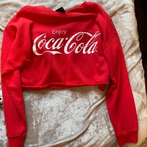 Coca Cola cropped sweater